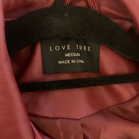 Love Tree Women's Faux Leather Jacket - Picture 2 of 3